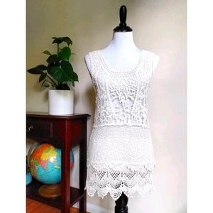 Zara Trafaluc Lace Dress, M